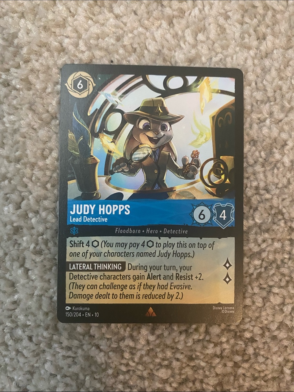 Judy Hopps Lead Detective Disney Lorcana Card